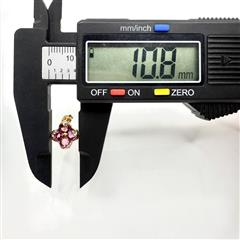 14K Yellow Gold APX 3.8 CTW Pink Tourmaline Flower Earrings 2.24g